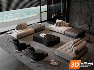 Sofa Minotti Skp Files 